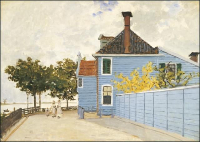 Het Blauwe Huis te Zaandam, Claude Monet