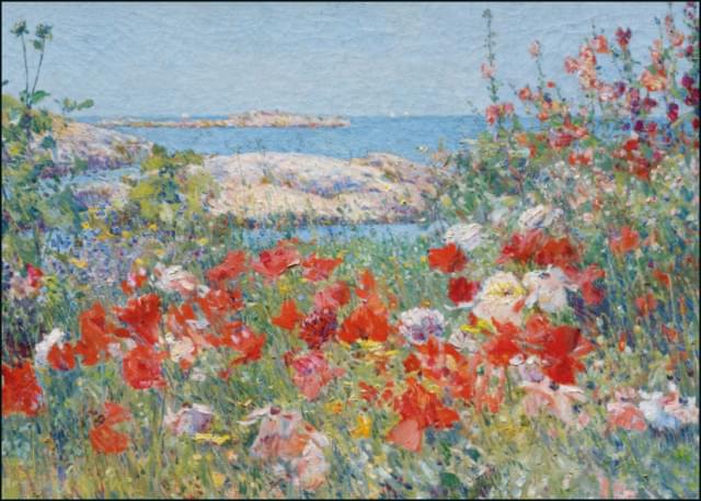 Celia Thaxter's tuin, Childe Frederick Hassam