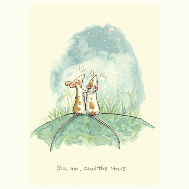 You, Me, And The Stars Card by Anita Jeram