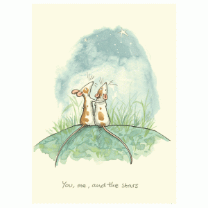 You, Me, And The Stars Card by Anita Jeram