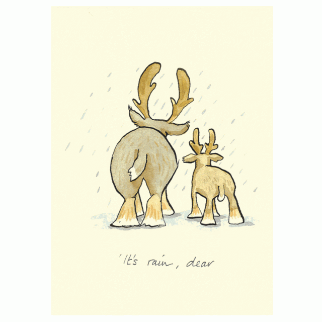 It’s Rain Dear Card by Anita Jeram