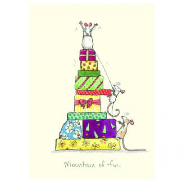 Mountains of Fun Christmas Card by Anita Jeram