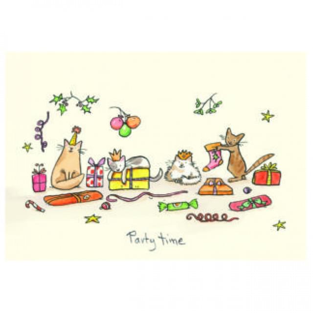 Party Time Christmas Card by Anita Jeram