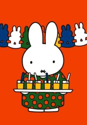 Nijntje - Miffy - Tante Trijn met limonade en slingers/ST, Dick Bruna