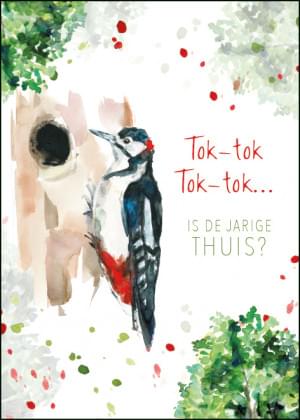 Tok-tok, Tok-tok ... is de jarige thuis (specht), Michelle Dujardin