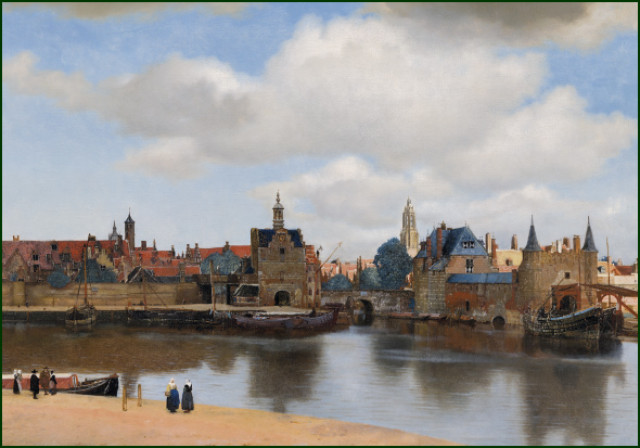 Gezicht op Delft, Johannes Vermeer, Rijksmuseum