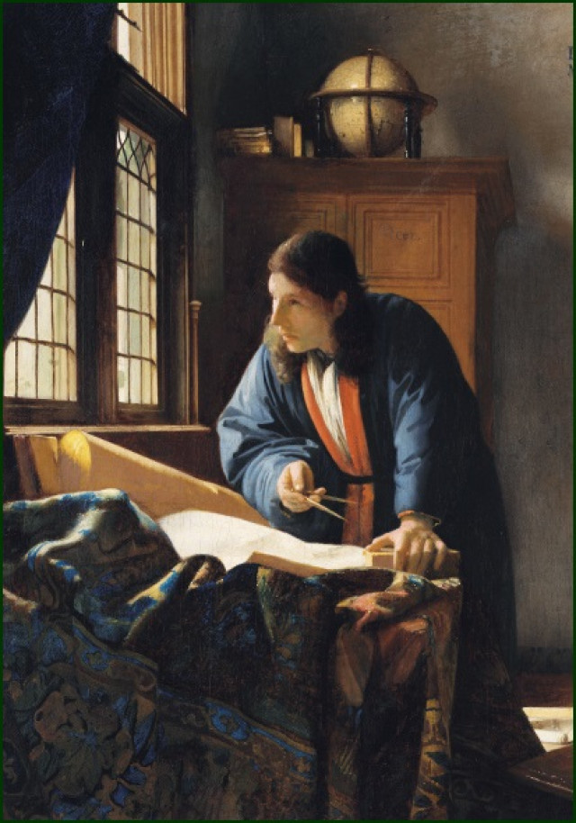 Geograaf, Johannes Vermeer, Rijksmuseum