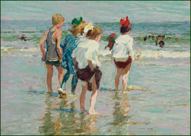 Zomerdag, Brighton Beach, Edward Henry Potthast