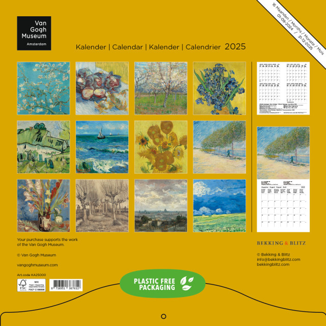 Van Gogh maandkalender 2025