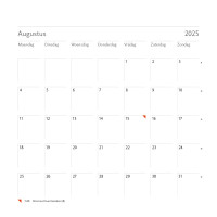 Blanco maandkalender 2025