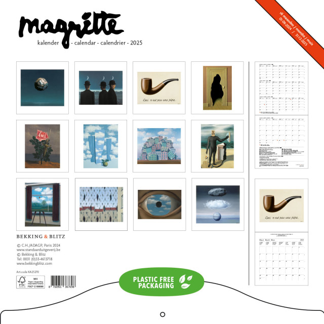 Magritte maandkalender 2025