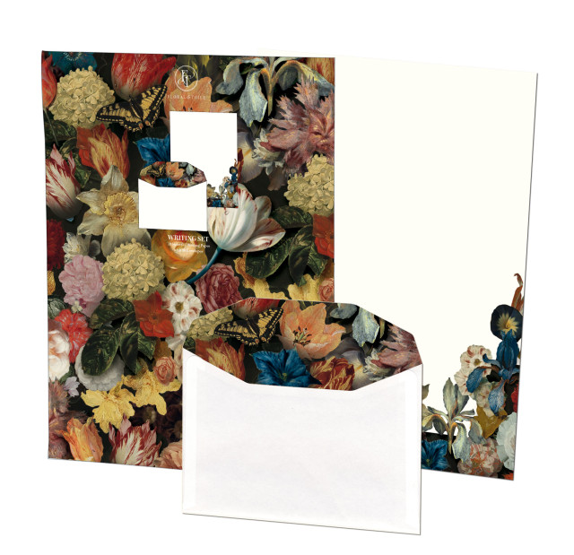 Briefpapier met enveloppen: Floral & Toile, The Fitzwilliam Museum