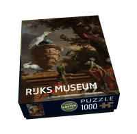 Puzzel (1.000 stukjes): De menagerie, Melchior d'Hondecoeter, Rijksmuseum Amsterdam