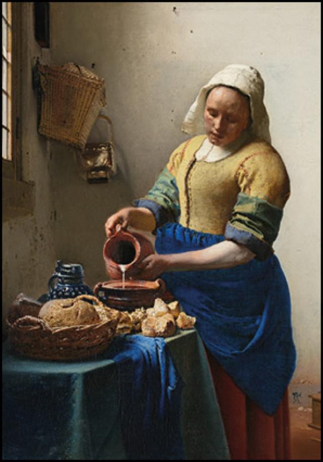 Het melkmeisje/The Milkmaid, Johannes Vermeer, Collection Rijksmuseum Amsterdam